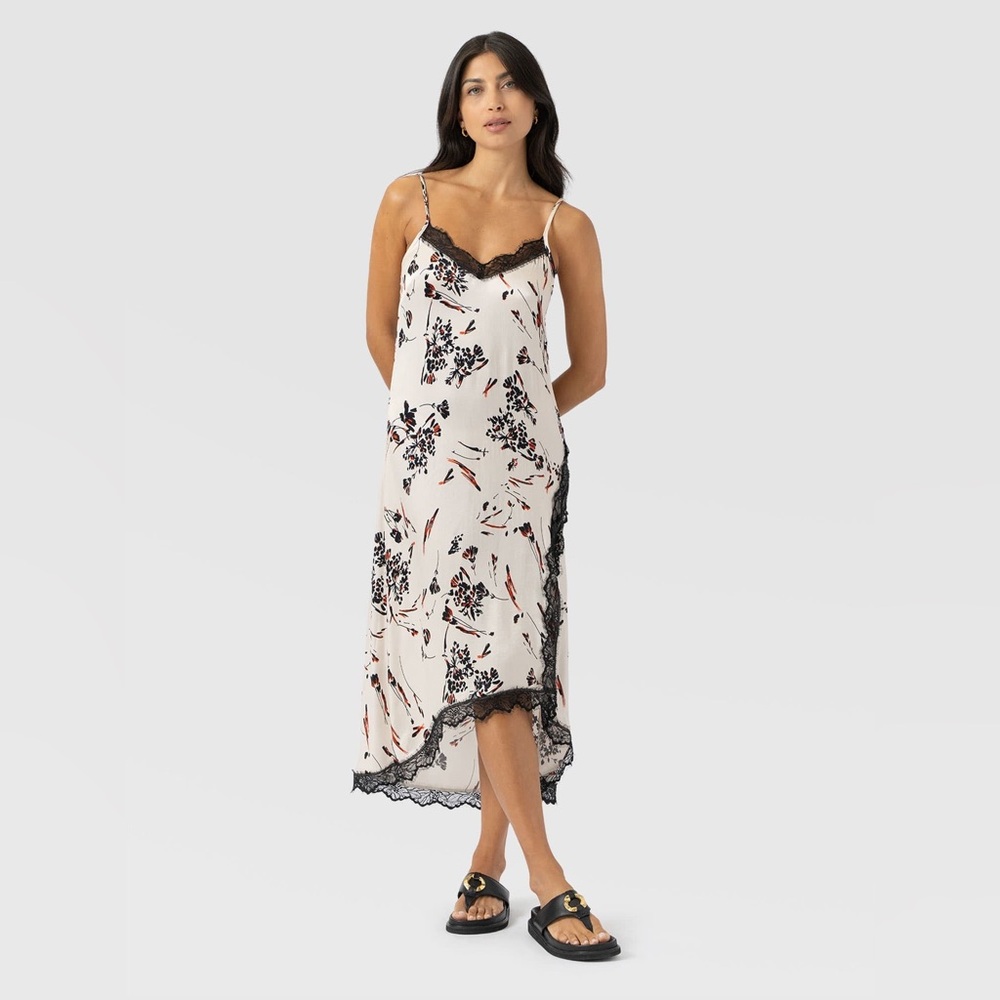 NWT Saint + Sofia Harper Lace Cami Dress